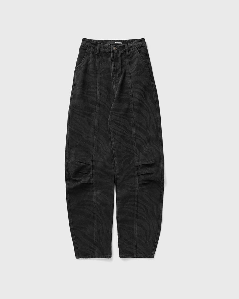 Rotate Birger Christensen Zebra Twill Cargo Pants Black