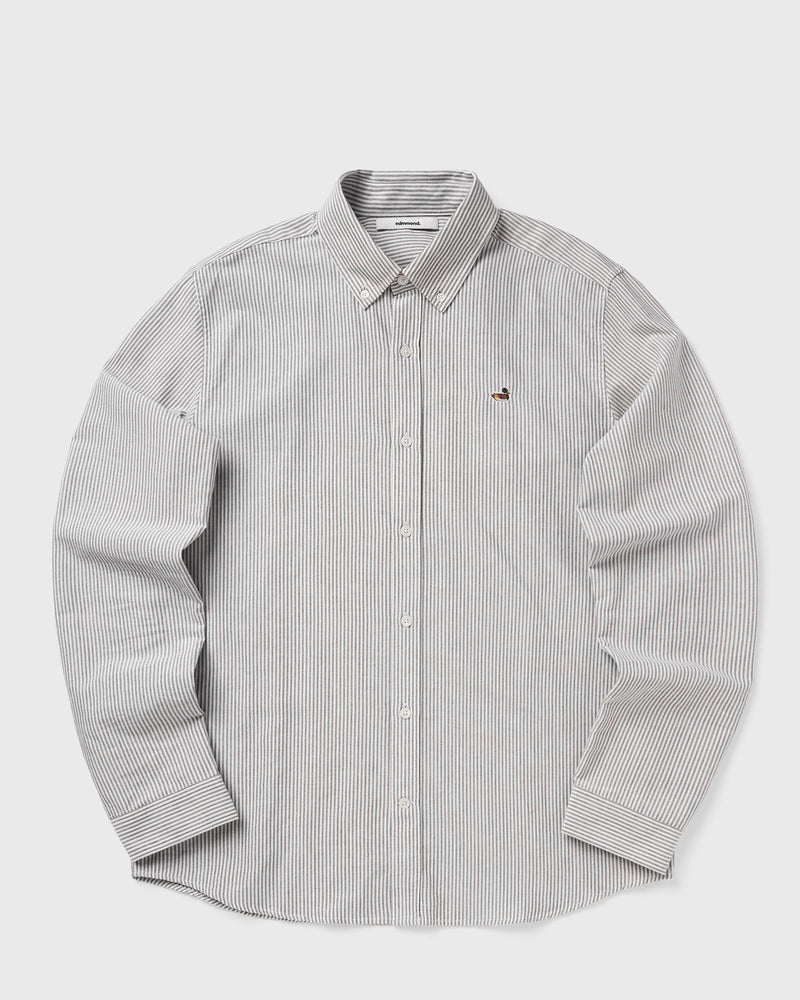 Edmmond Studios Duck Striped Shirt Brown