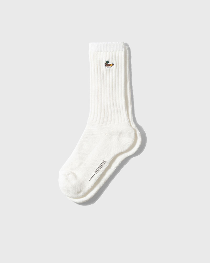 Edmmond Studios Duck Socks White