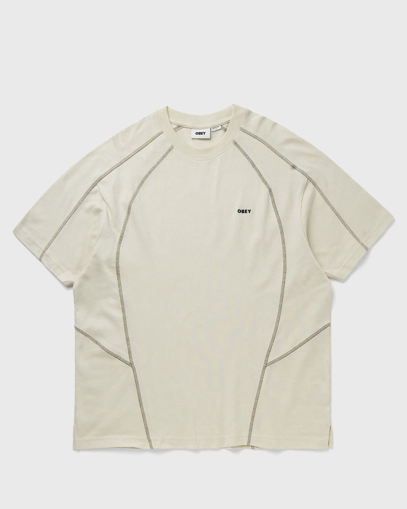 Obey Contrast Stitch Tee Silver