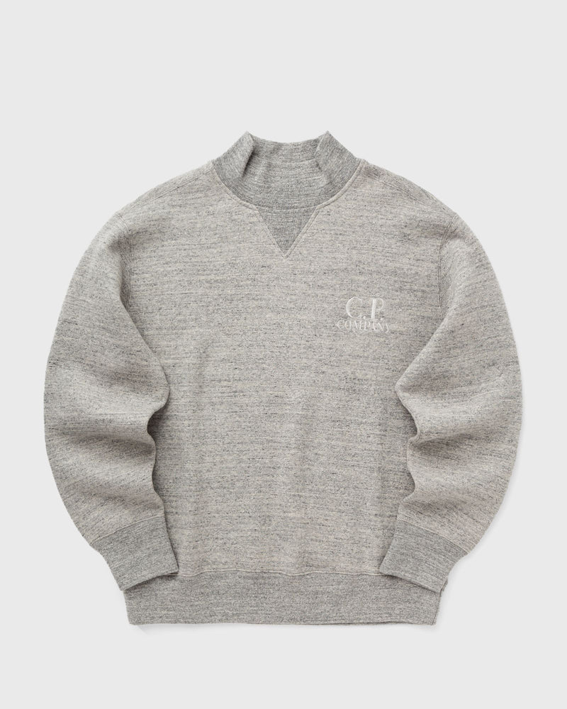 C.p. Company Sweatshirts Turtle Neck in Melange Japanese Fleece Grey