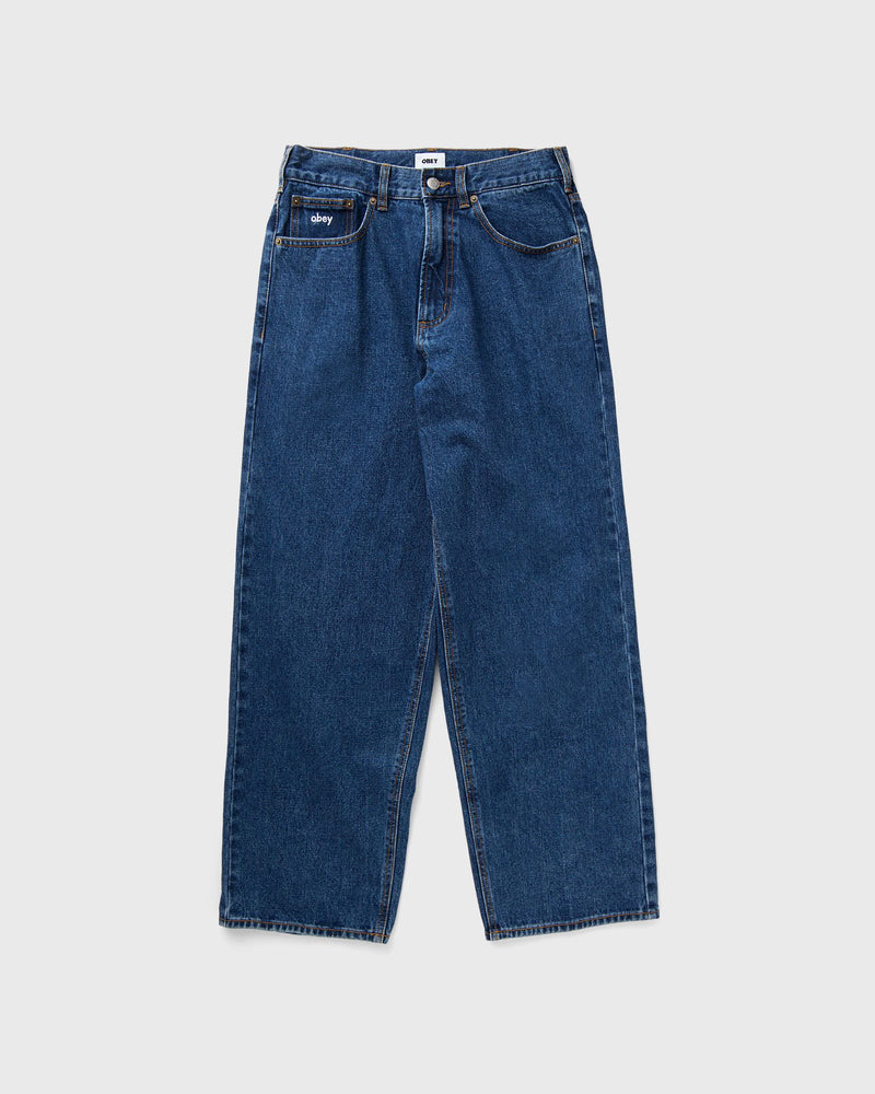 Obey Bigwig Baggy Denim Blue