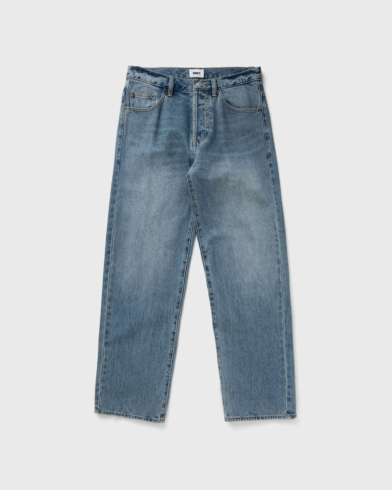 Obey Boxcar Straight Leg Denim Blue