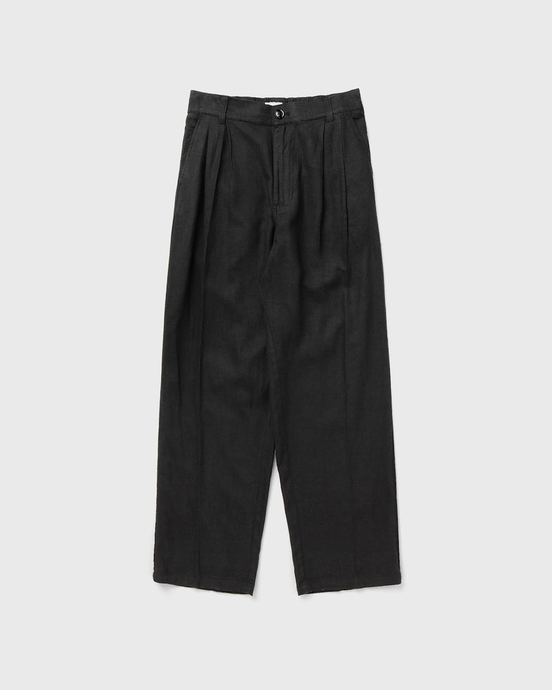 Obey Foster Pleated Linen Pant Black