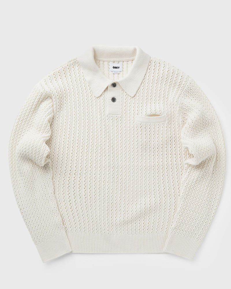 Obey Duane Polo Sweater White