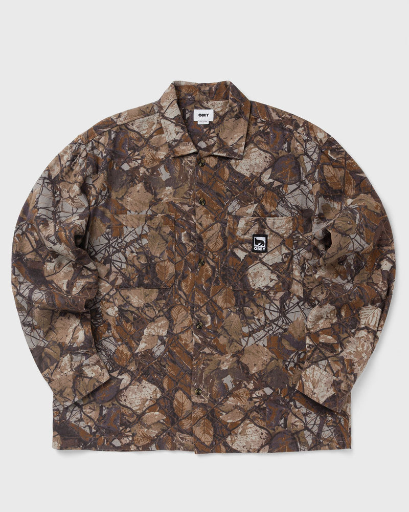 Obey Fence Camo Woven Brown