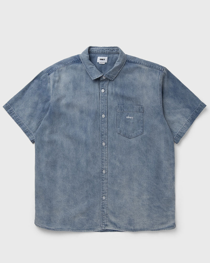Obey Owens Denim Shirt Blue