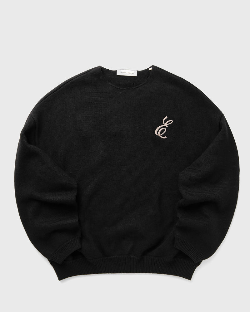 Fear of God Essentials Waffle Crewneck Sweater Black