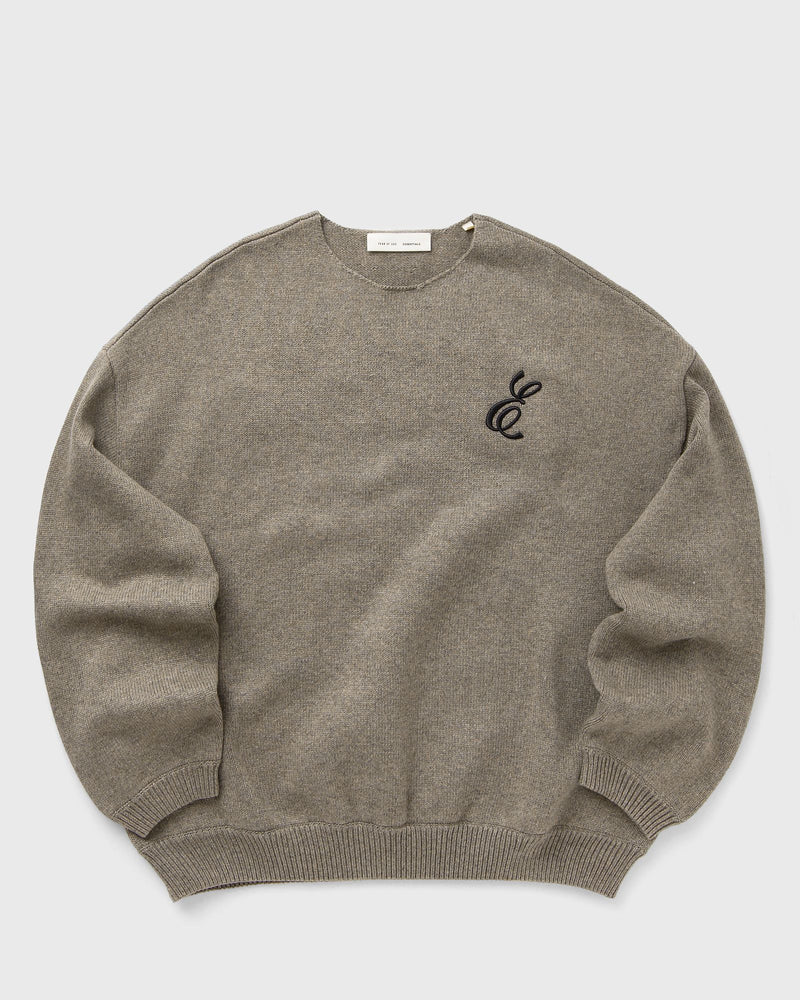 Fear of God Essentials Waffle Crewneck Sweater Grey