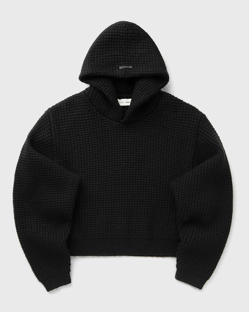 Fear of God Essentials Womens Heavy Waffle 90\'S Hoodie Black