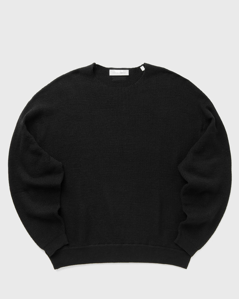 Fear of God Essentials Waffle Crewneck 90\'S Sweater Black