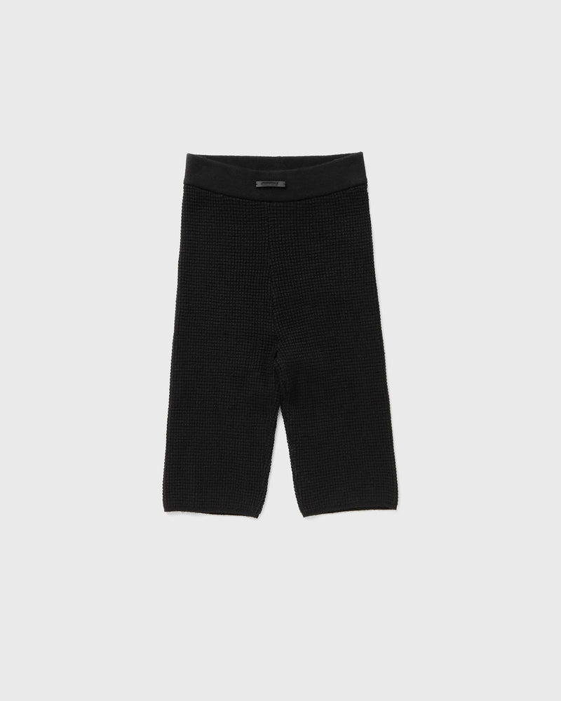 Fear of God Essentials Womens Waffle Biker Short Black