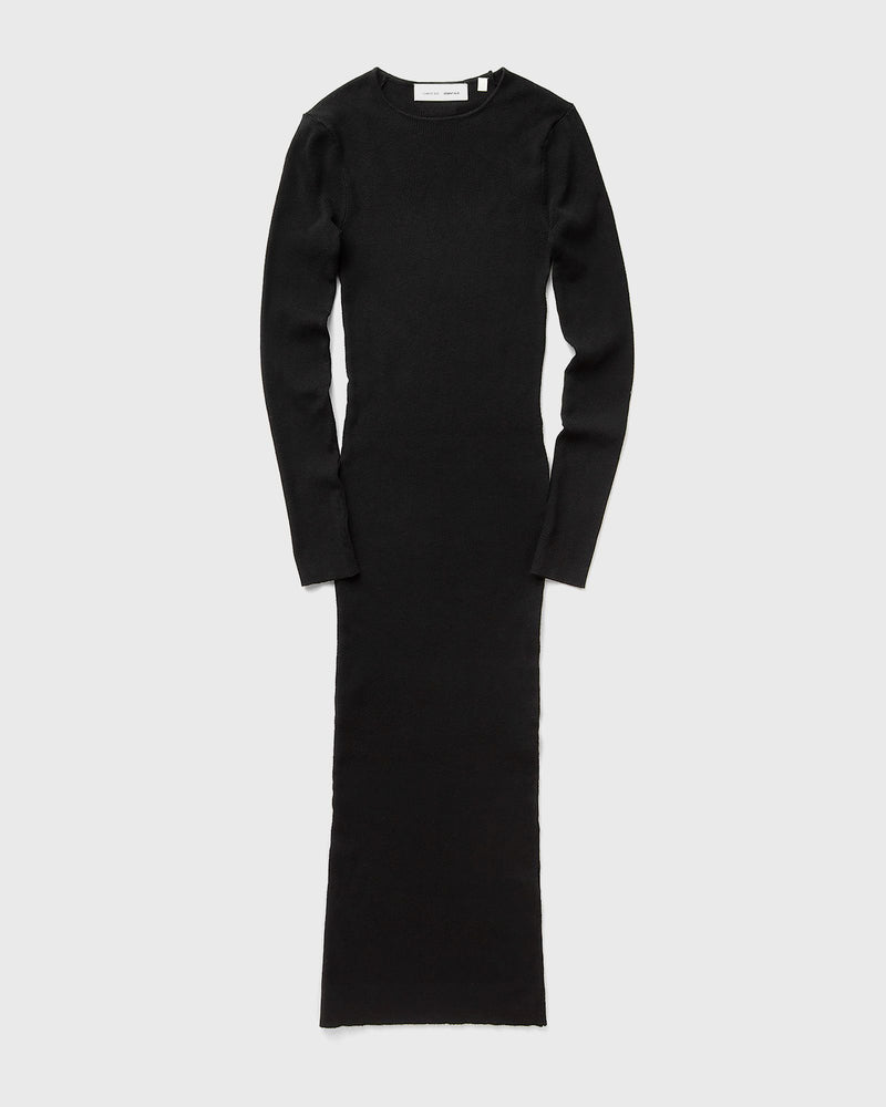 Fear of God Essentials Womens Rib Long Sleeve Dress Black