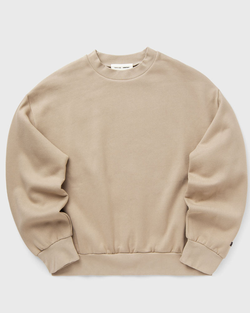 Fear of God Essentials Classic Fit Fleece Crewneck Beige