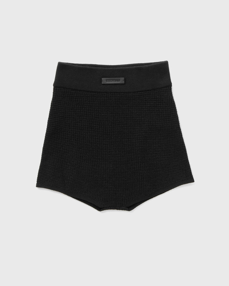 Fear of God Essentials Womens Waffle Knit Boxer Black