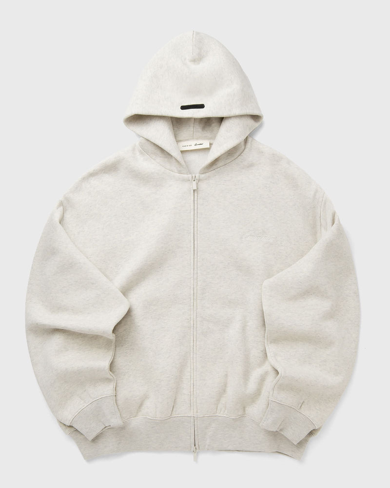 Fear of God Essentials Signature Classic Full Zip Hoodie Beige