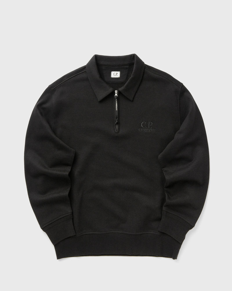 C.p. Company Sweatshirts - Polo Collar Black