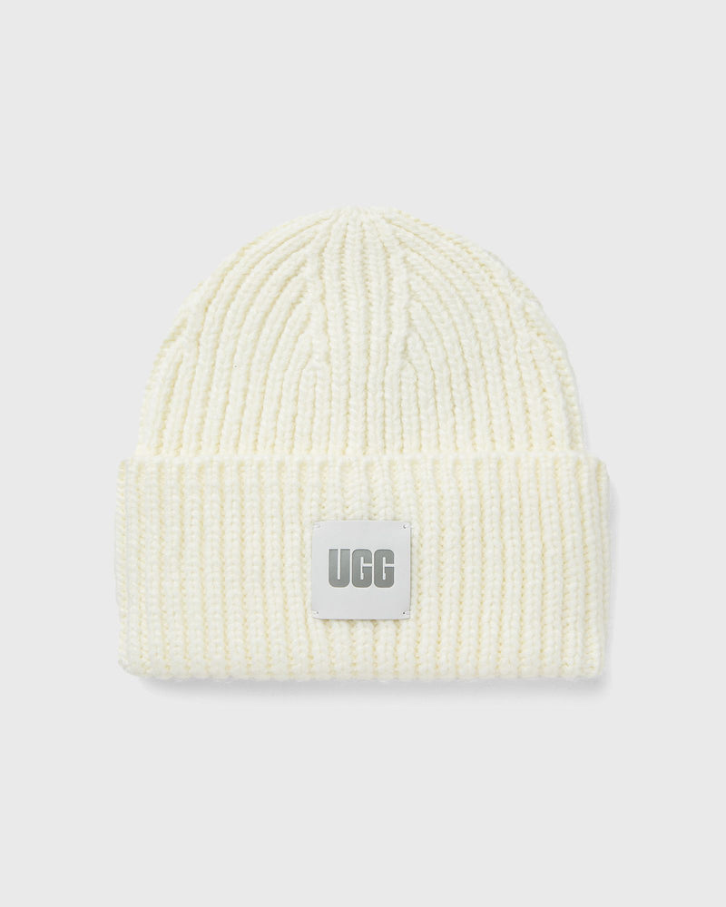 Ugg Womens Chunky Rib Beanie White