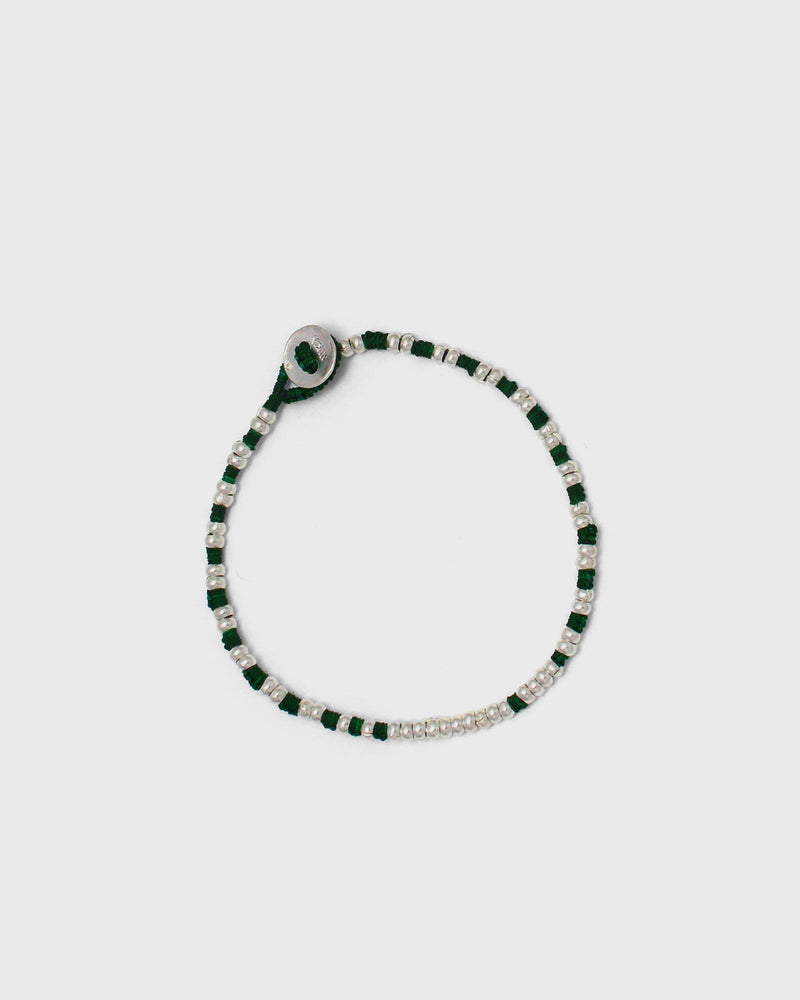 Mikia Silver Beads Green|silver