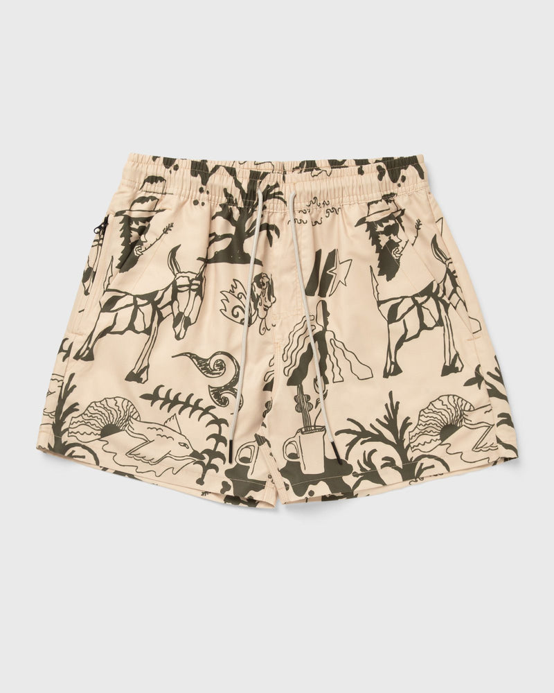 Oas Poplan Swim Shorts Green|beige