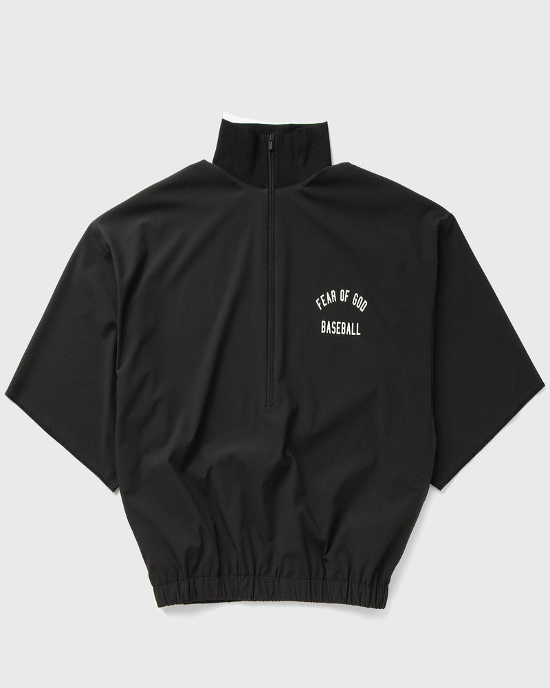 Fear of God Essentials MLB 3/4 Sleeve Half Zip Jacket Black