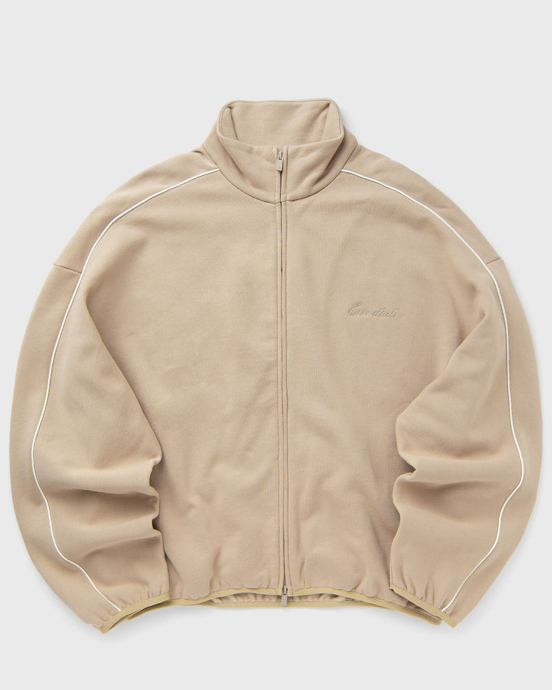 Fear of God Essentials Modern Fit Fleece Track Jacket Brown
