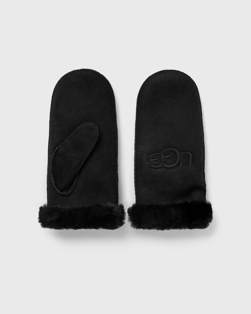 Ugg Womens Sheepskin Embroider Mitten Black