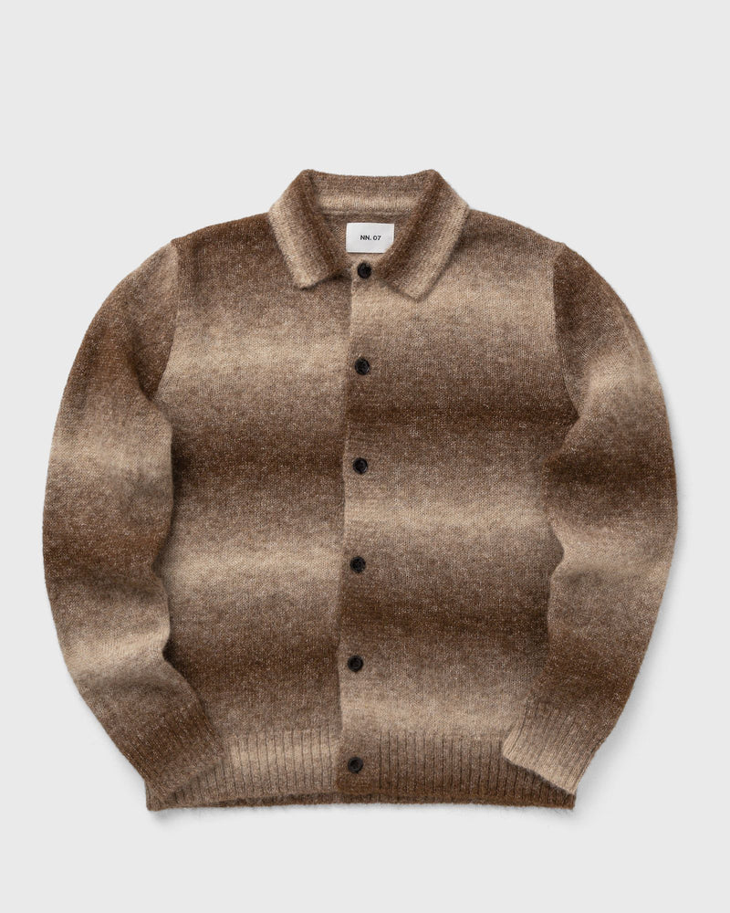 NN.07 Alfie Polo Cardigan Brown