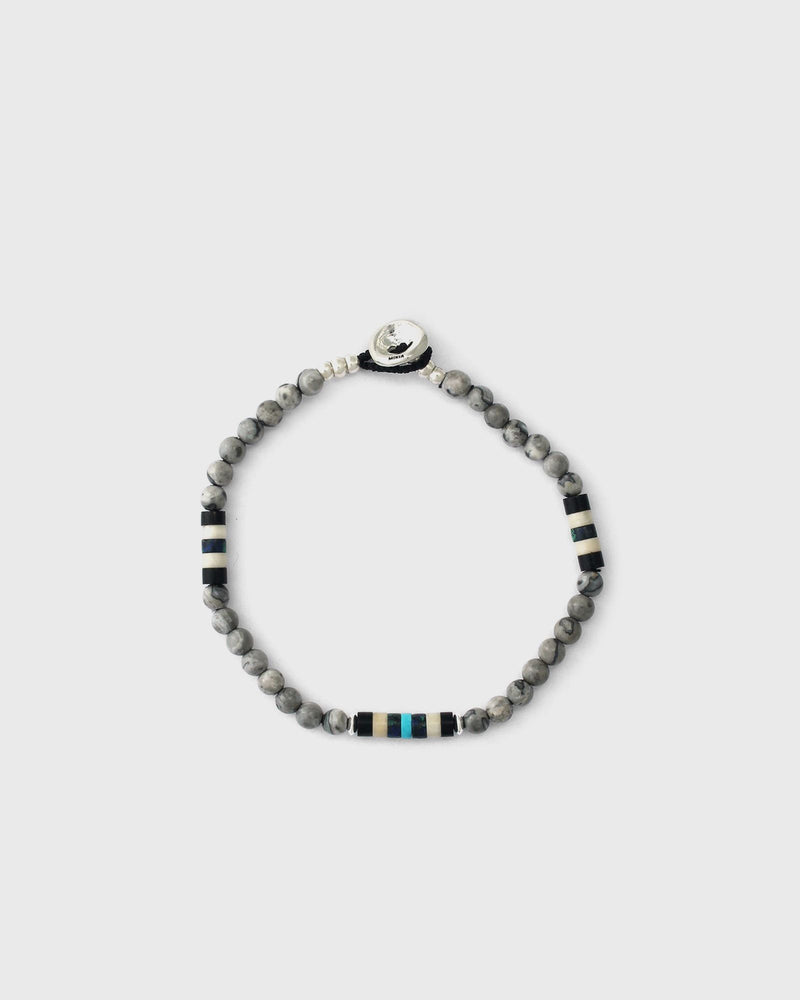 Mikia Stone Bracelet 4MM Grey