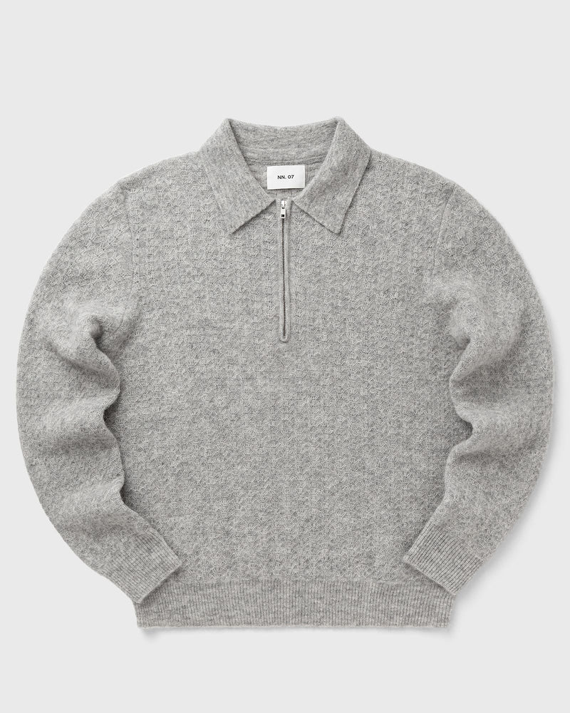 NN.07 Alfie Zip Polo Grey