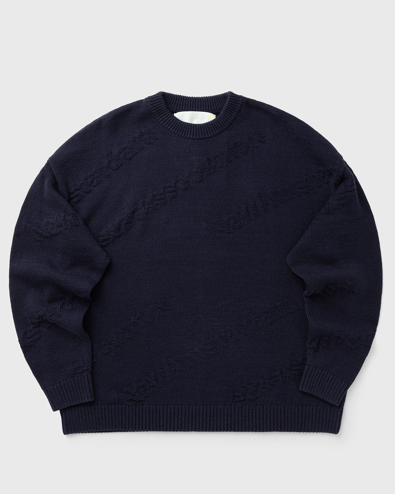 New Amsterdam Logo Jacquard Crewneck Black