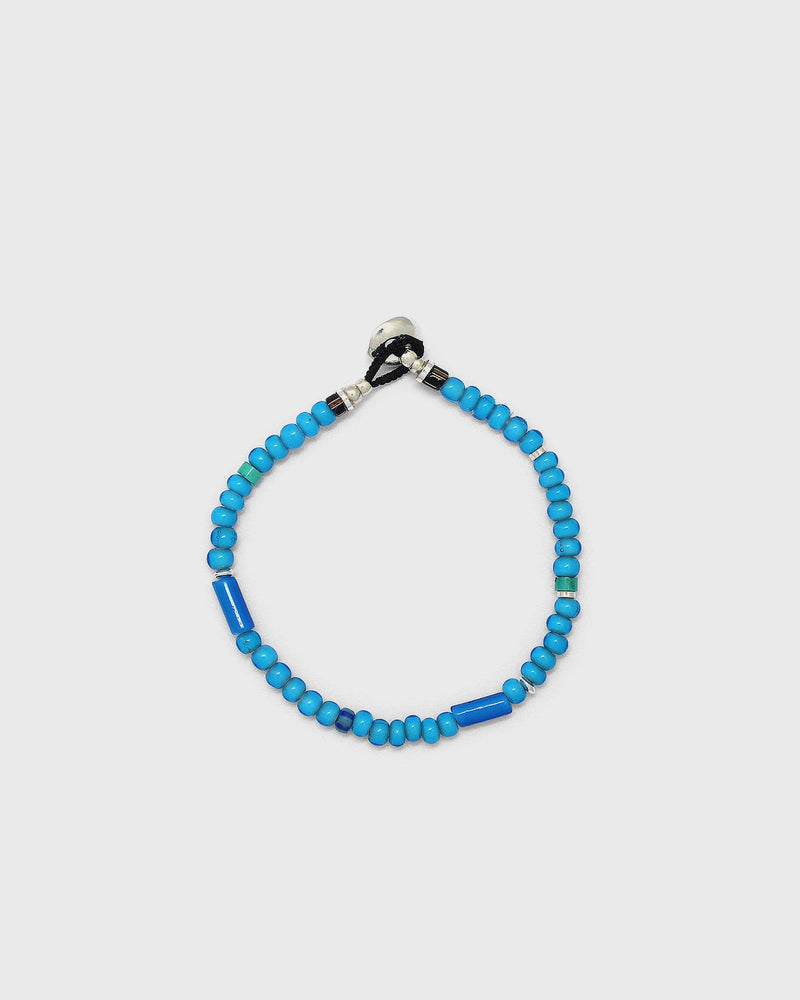 Mikia Trade Beads Bracelet Blue