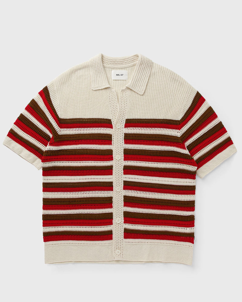 NN.07 Lars Polo Cardigan 60019 Red|beige