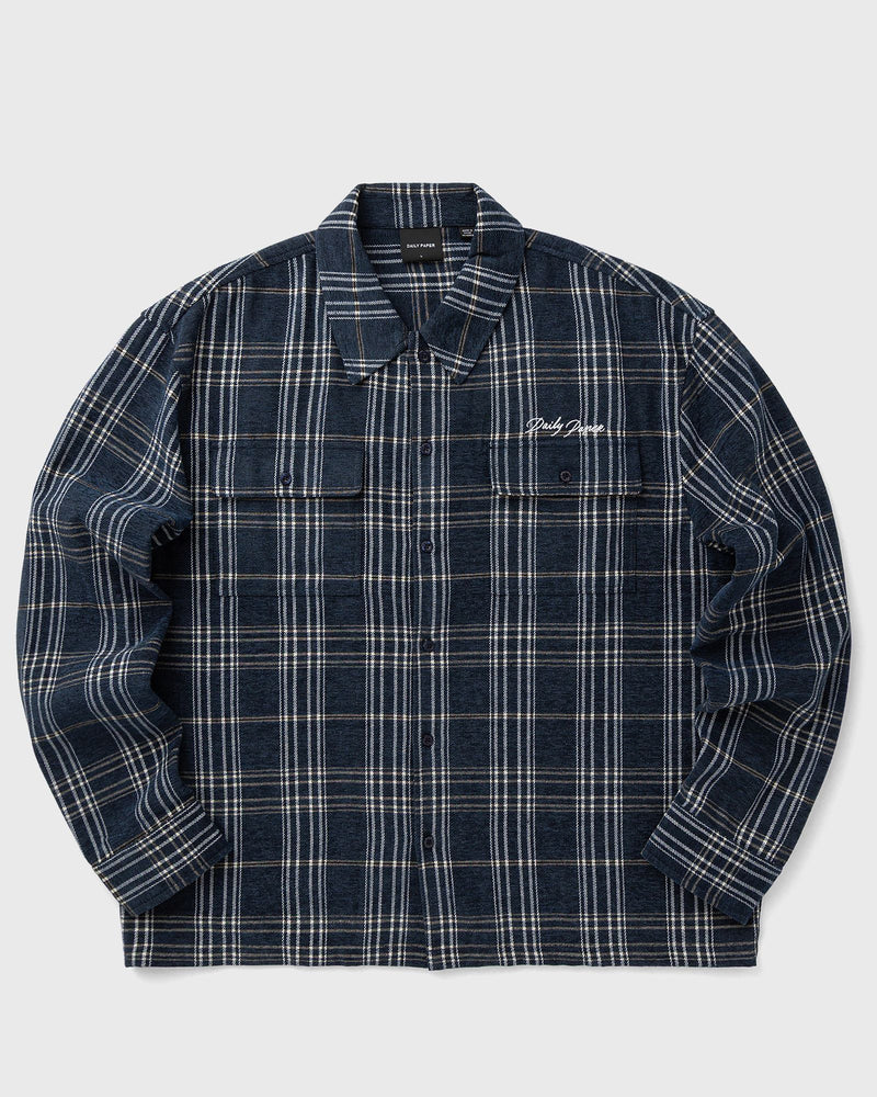 Daily Paper Chenille Script Ls Shirt Blue