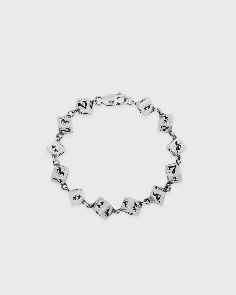 Twojeys Dice Bracelet Silver