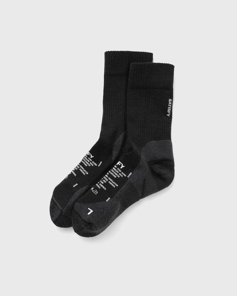 Satisfy Merino Nylon Tube Socks Black