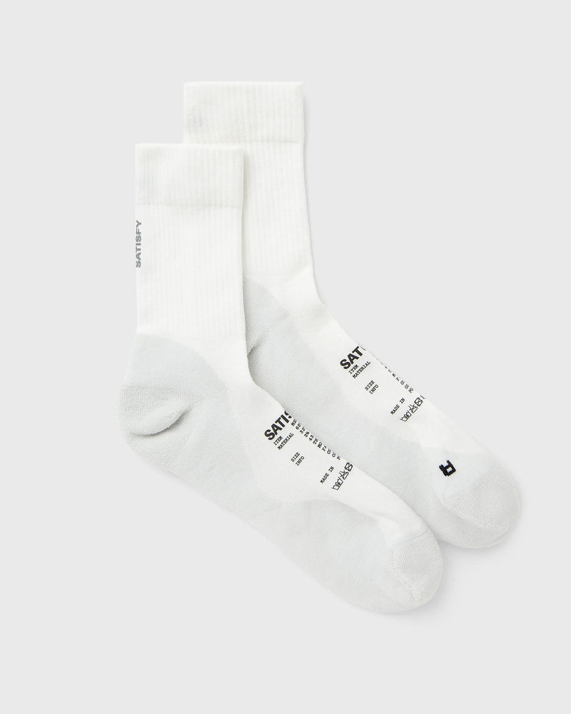 Satisfy Merino Nylon Tube Socks White