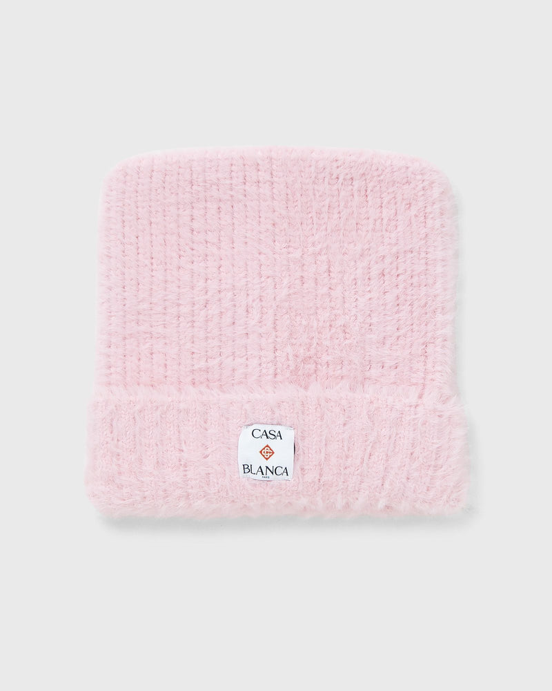 Casablanca Fluffy Nylon Square Hat Pink