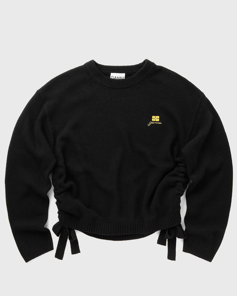 Ganni Future Wool Knit Crewneck Black