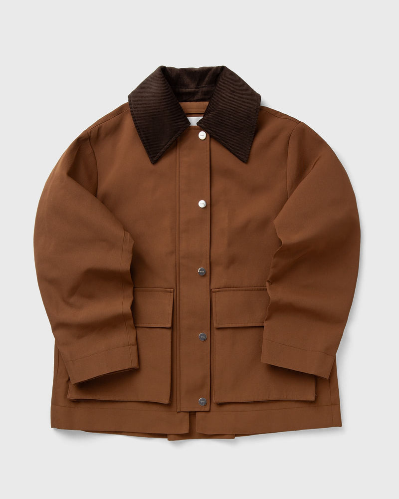 Ganni Heavy Twill Jacket Brown