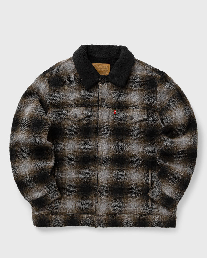 Levis Relaxed Fit Plaid Tr Brown