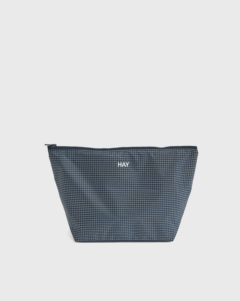 Hay Grid Pouch Medium Blue