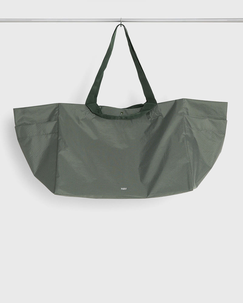 Hay Grid Weekend Bag Large Green