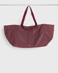 Hay Grid Weekend Bag Large Red