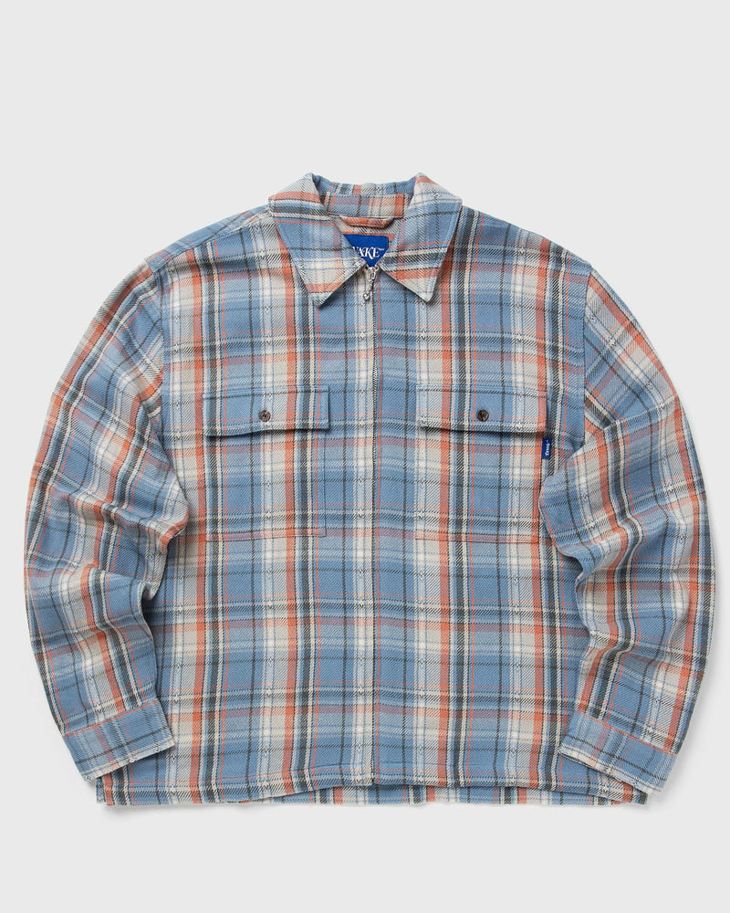 Awake Rivington Zip Flannel Blue