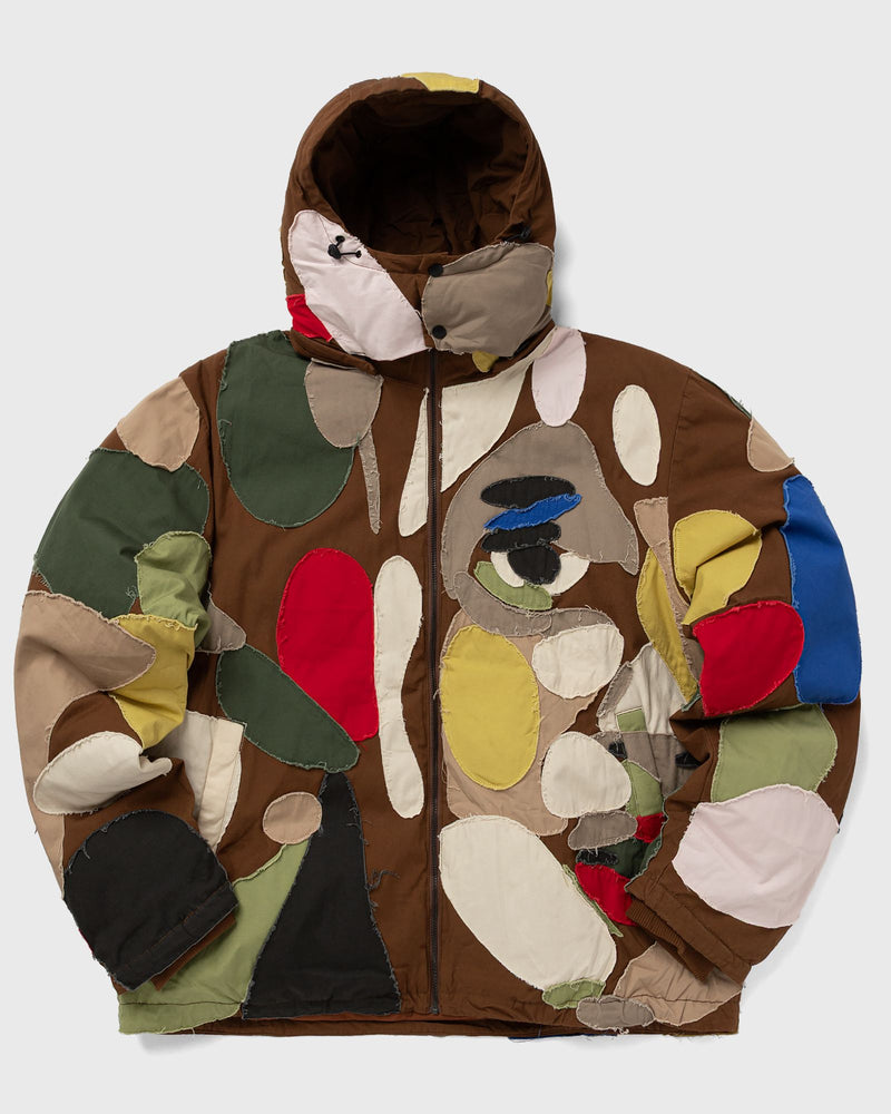 Kidsuper Studios Patchworked Face Down Puffer Multi
