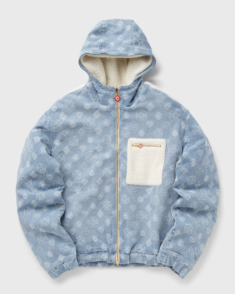 Casablanca Cashmere Terry/ Denim Reversible Jacket Blue