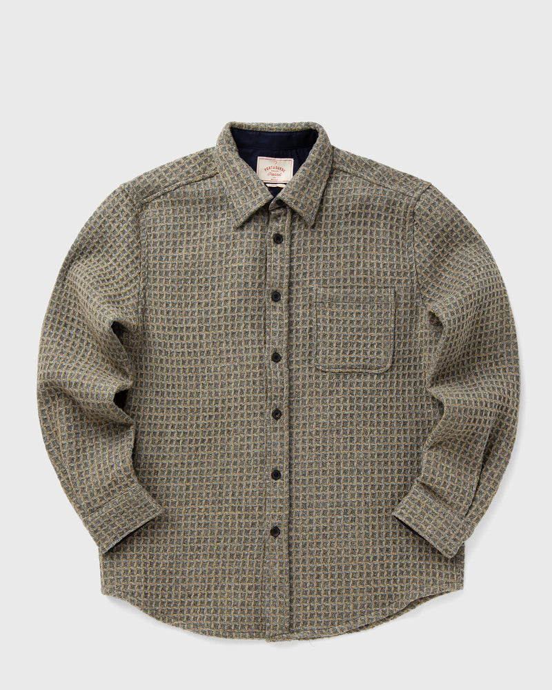 Portuguese Flannel Wool Honey Comb Grey