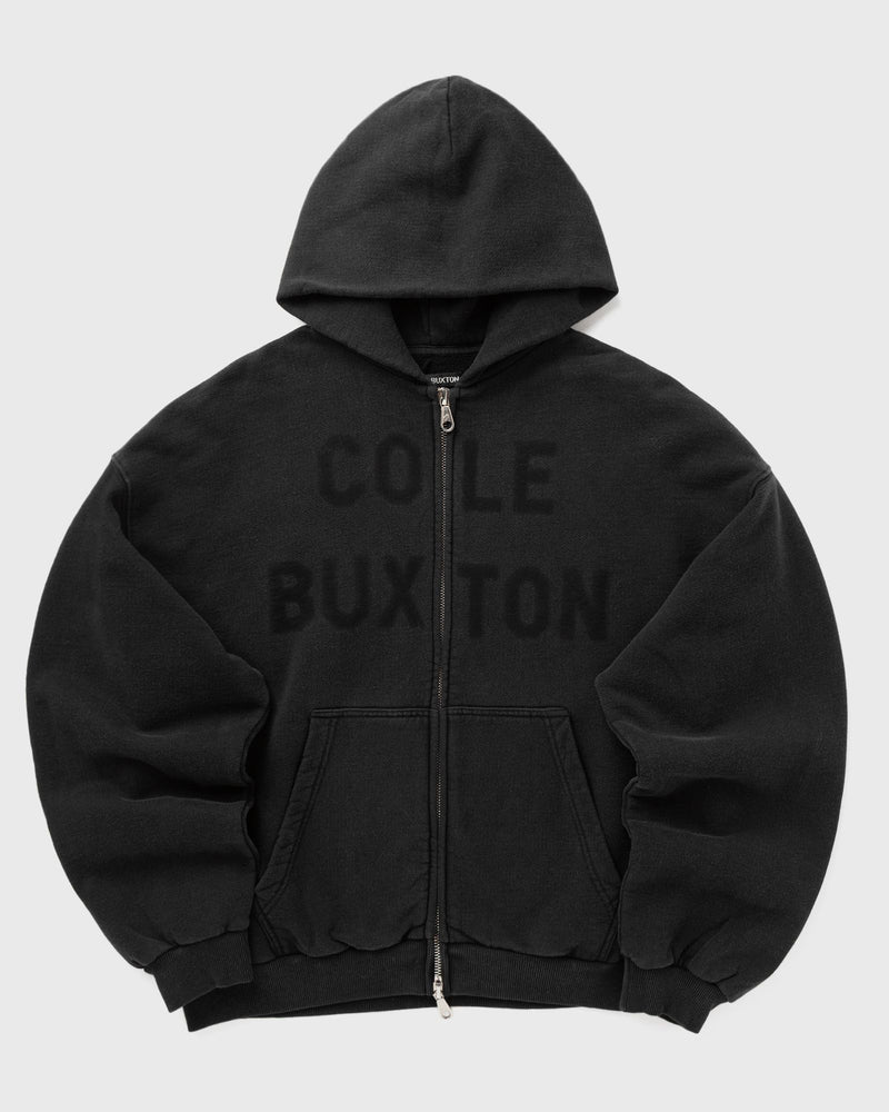 Cole Buxton Applique Fade Zip Hoodie Black