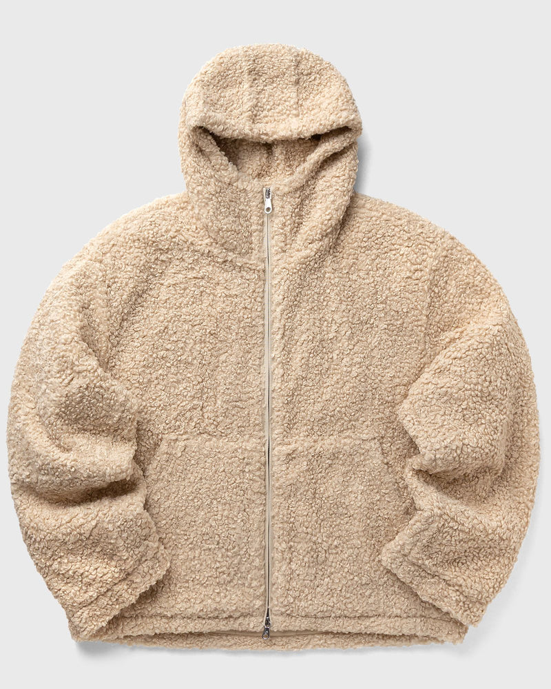 Cole Buxton Zip Through Hooded Fleece White